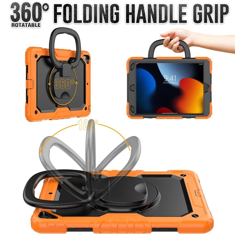 For iPad Pro 10.5-inch (2017) / Air 10.5 inch (2019) Case Handle Grip Kickstand Tablet Cover with Shoulder Strap
