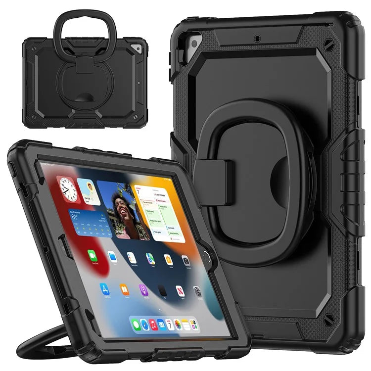 For iPad Pro 10.5-inch (2017) / Air 10.5 inch (2019) Case Handle Grip Kickstand Tablet Cover with Shoulder Strap