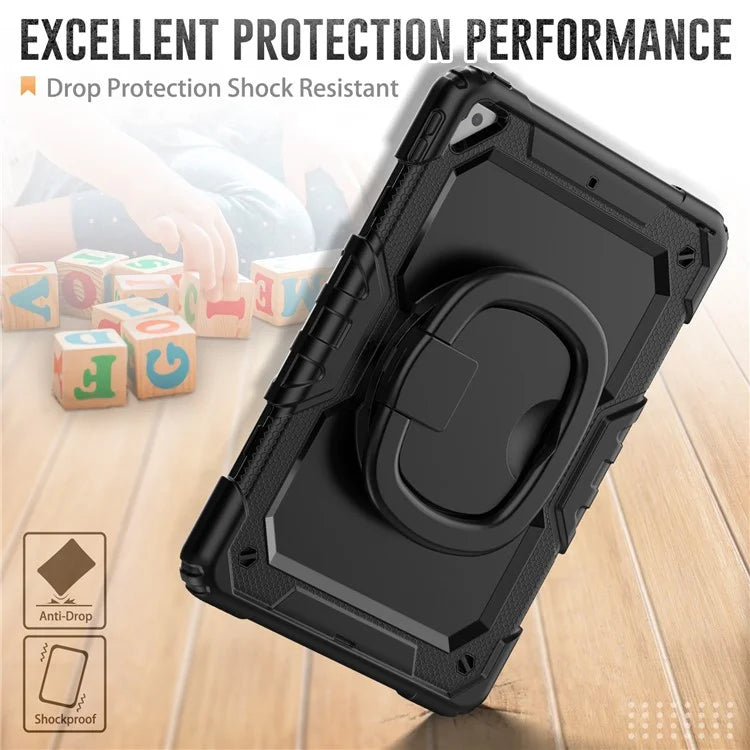 For iPad Pro 10.5-inch (2017) / Air 10.5 inch (2019) Case Handle Grip Kickstand Tablet Cover with Shoulder Strap