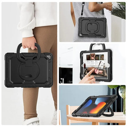 For iPad Pro 10.5-inch (2017) / Air 10.5 inch (2019) Case Handle Grip Kickstand Tablet Cover with Shoulder Strap