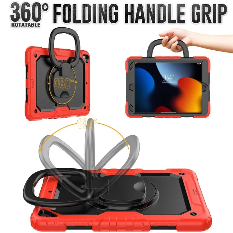 For iPad Pro 10.5-inch (2017) / Air 10.5 inch (2019) Case Handle Grip Kickstand Tablet Cover with Shoulder Strap