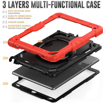 For iPad Pro 10.5-inch (2017) / Air 10.5 inch (2019) Case Handle Grip Kickstand Tablet Cover with Shoulder Strap