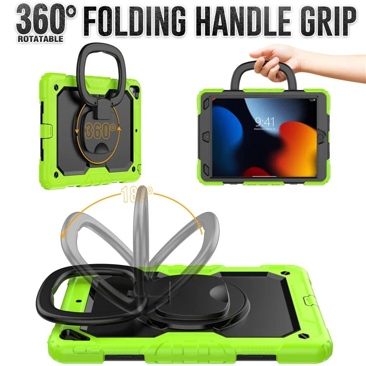 For iPad Pro 10.5-inch (2017) / Air 10.5 inch (2019) Case Handle Grip Kickstand Tablet Cover with Shoulder Strap