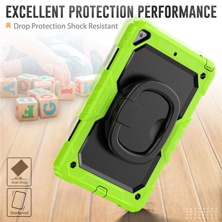 For iPad Pro 10.5-inch (2017) / Air 10.5 inch (2019) Case Handle Grip Kickstand Tablet Cover with Shoulder Strap