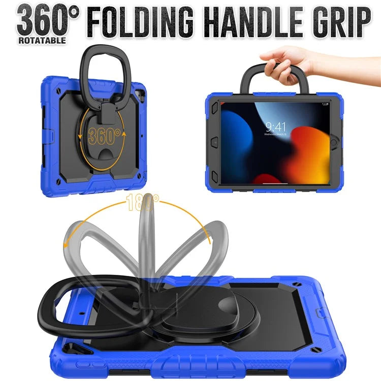 For iPad Pro 10.5-inch (2017) / Air 10.5 inch (2019) Case Handle Grip Kickstand Tablet Cover with Shoulder Strap