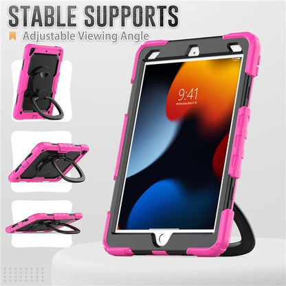 For iPad Pro 10.5-inch (2017) / Air 10.5 inch (2019) Case Handle Grip Kickstand Tablet Cover with Shoulder Strap