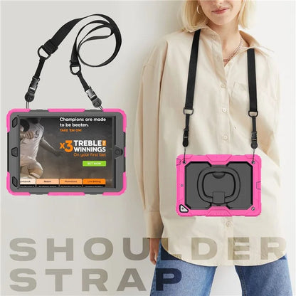 For iPad Pro 10.5-inch (2017) / Air 10.5 inch (2019) Case Handle Grip Kickstand Tablet Cover with Shoulder Strap
