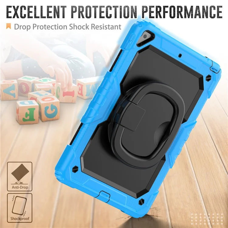 For iPad Pro 10.5-inch (2017) / Air 10.5 inch (2019) Case Handle Grip Kickstand Tablet Cover with Shoulder Strap