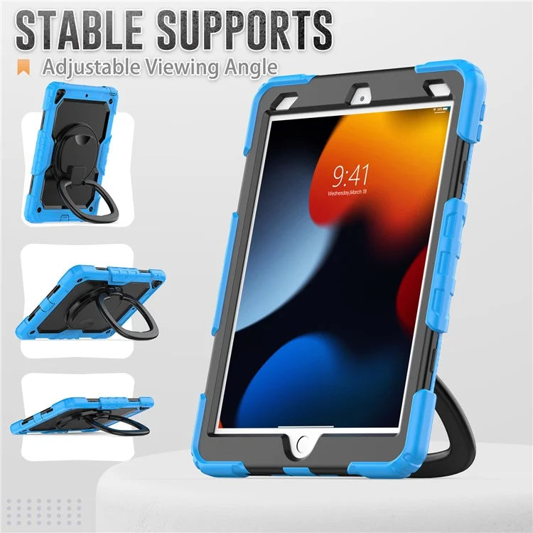 For iPad Pro 10.5-inch (2017) / Air 10.5 inch (2019) Case Handle Grip Kickstand Tablet Cover with Shoulder Strap