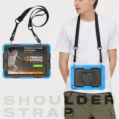 For iPad Pro 10.5-inch (2017) / Air 10.5 inch (2019) Case Handle Grip Kickstand Tablet Cover with Shoulder Strap