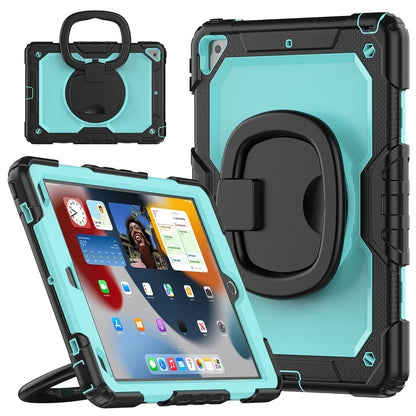 For iPad Pro 10.5-inch (2017) / Air 10.5 inch (2019) Case Handle Grip Kickstand Tablet Cover with Shoulder Strap+Baby Blue PC
