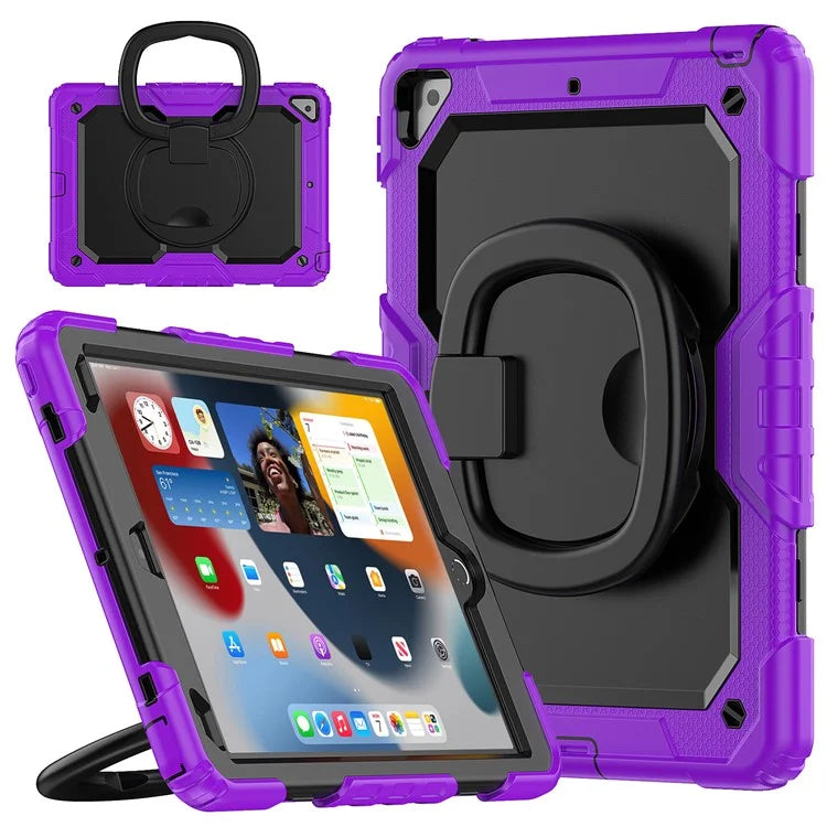 For iPad Pro 10.5-inch (2017) / Air 10.5 inch (2019) Case Handle Grip Kickstand Tablet Cover with Shoulder Strap