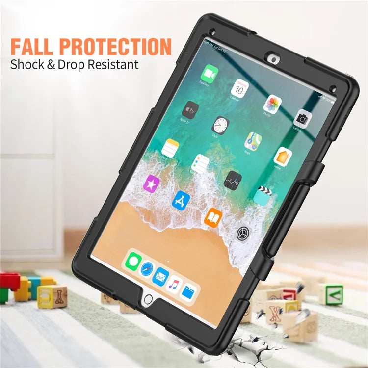 For iPad Pro 12.9 inch (2015) / (2017) Case PC + Silicone Tablet Kickstand Cover with PET Screen Protector