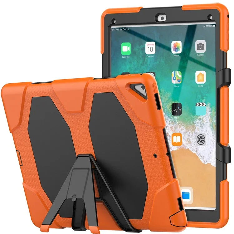 For iPad Pro 12.9 inch (2015) / (2017) Case PC + Silicone Tablet Kickstand Cover with PET Screen Protector