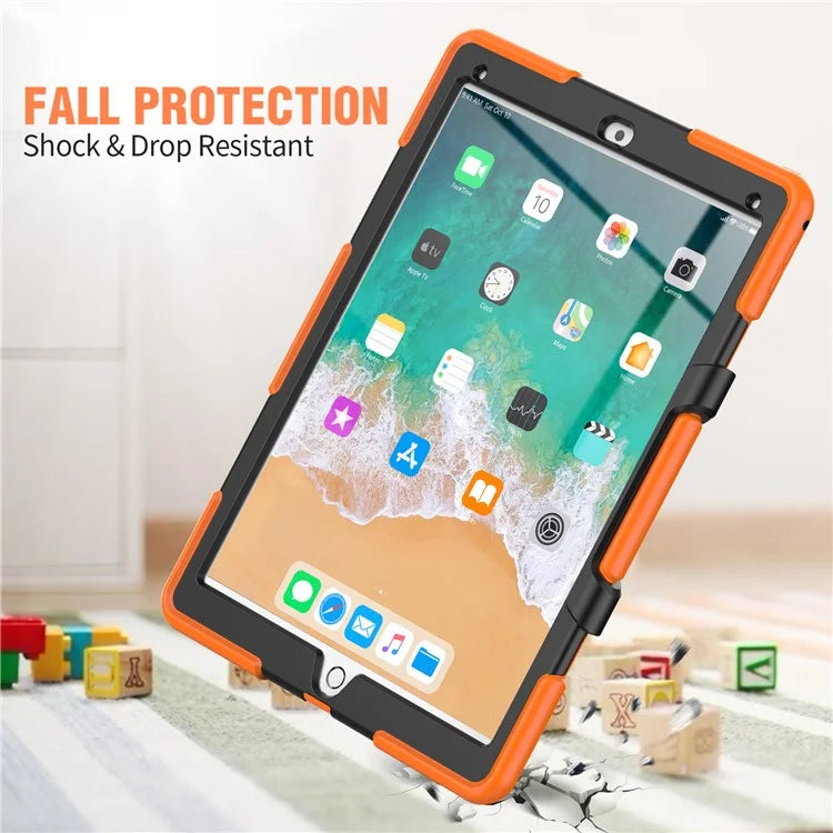 For iPad Pro 12.9 inch (2015) / (2017) Case PC + Silicone Tablet Kickstand Cover with PET Screen Protector