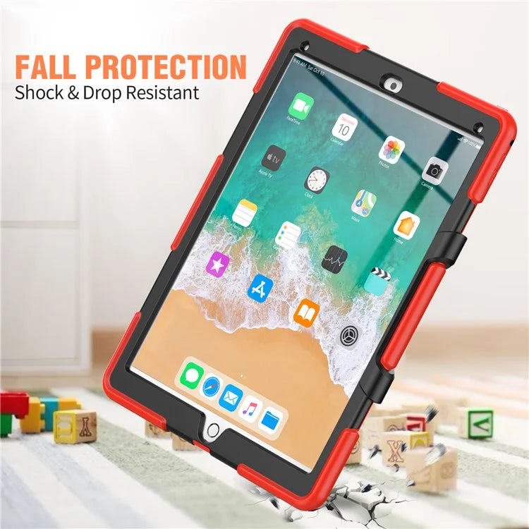 For iPad Pro 12.9 inch (2015) / (2017) Case PC + Silicone Tablet Kickstand Cover with PET Screen Protector