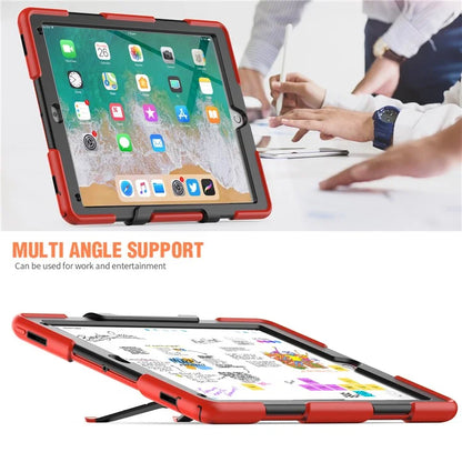 For iPad Pro 12.9 inch (2015) / (2017) Case PC + Silicone Tablet Kickstand Cover with PET Screen Protector