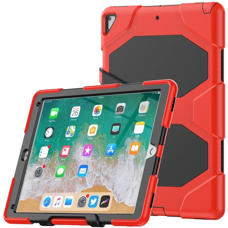 For iPad Pro 12.9 inch (2015) / (2017) Case PC + Silicone Tablet Kickstand Cover with PET Screen Protector