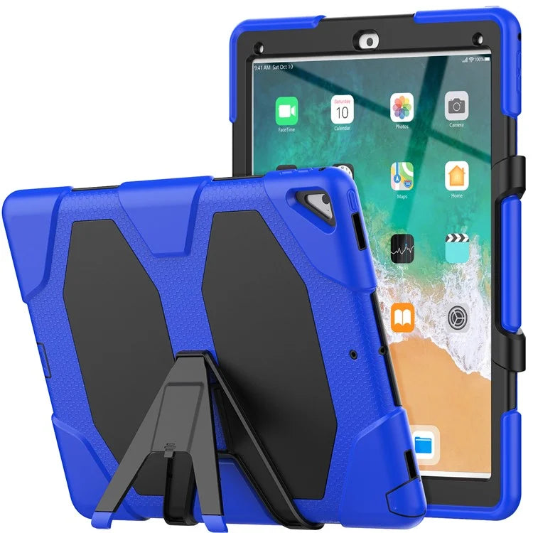 For iPad Pro 12.9 inch (2015) / (2017) Case PC + Silicone Tablet Kickstand Cover with PET Screen Protector