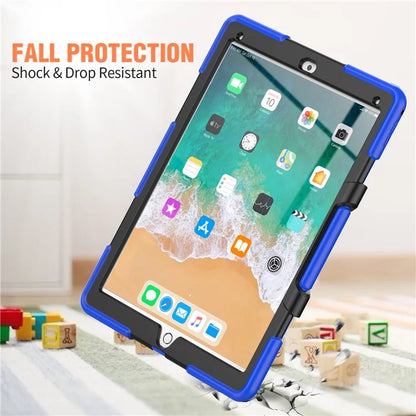 For iPad Pro 12.9 inch (2015) / (2017) Case PC + Silicone Tablet Kickstand Cover with PET Screen Protector