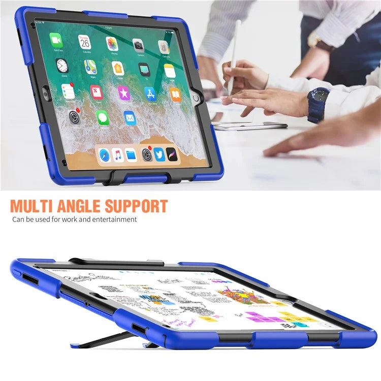 For iPad Pro 12.9 inch (2015) / (2017) Case PC + Silicone Tablet Kickstand Cover with PET Screen Protector