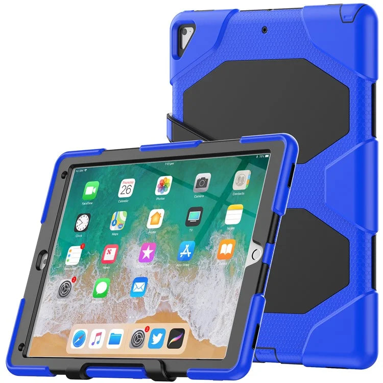 For iPad Pro 12.9 inch (2015) / (2017) Case PC + Silicone Tablet Kickstand Cover with PET Screen Protector