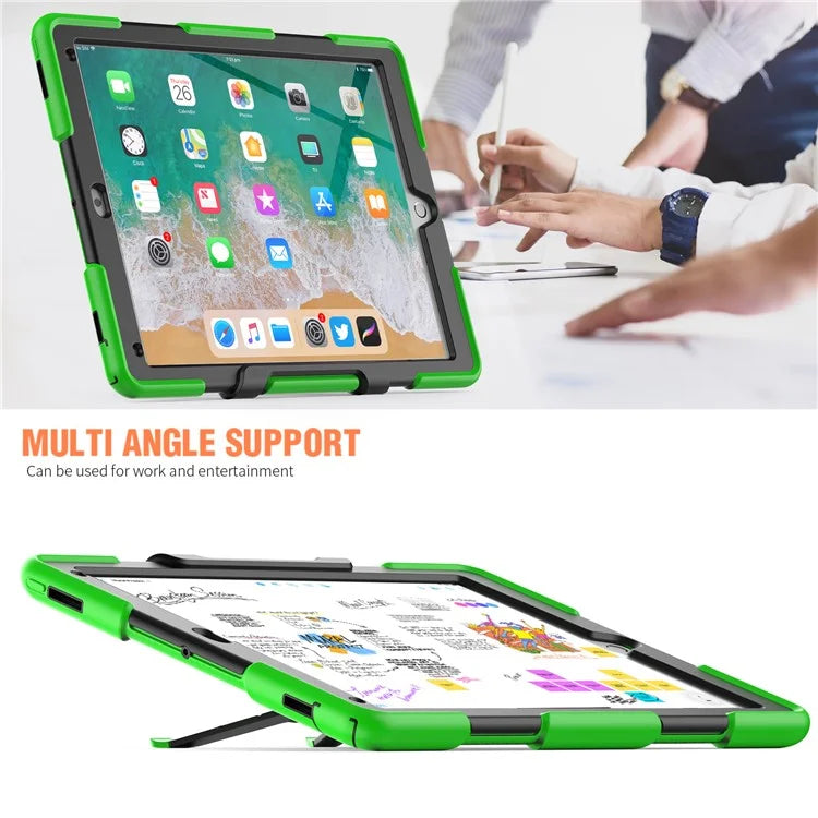 For iPad Pro 12.9 inch (2015) / (2017) Case PC + Silicone Tablet Kickstand Cover with PET Screen Protector