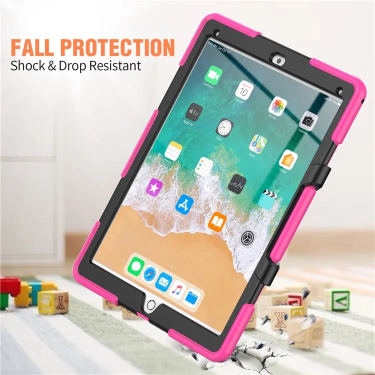 For iPad Pro 12.9 inch (2015) / (2017) Case PC + Silicone Tablet Kickstand Cover with PET Screen Protector