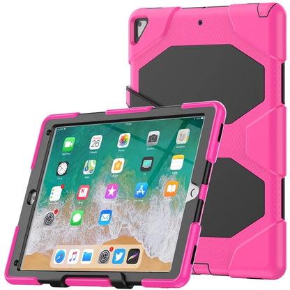For iPad Pro 12.9 inch (2015) / (2017) Case PC + Silicone Tablet Kickstand Cover with PET Screen Protector
