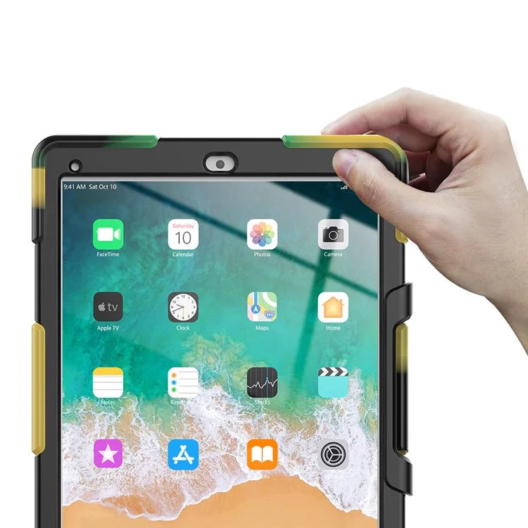For iPad Pro 12.9 inch (2015) / (2017) Case PC + Silicone Tablet Kickstand Cover with PET Screen Protector