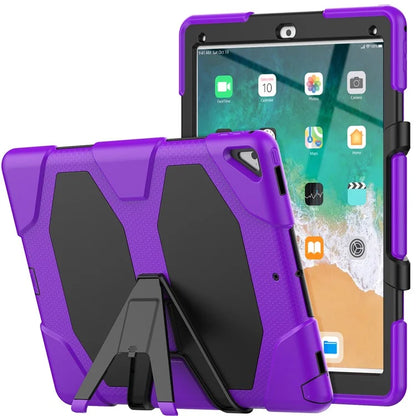 For iPad Pro 12.9 inch (2015) / (2017) Case PC + Silicone Tablet Kickstand Cover with PET Screen Protector