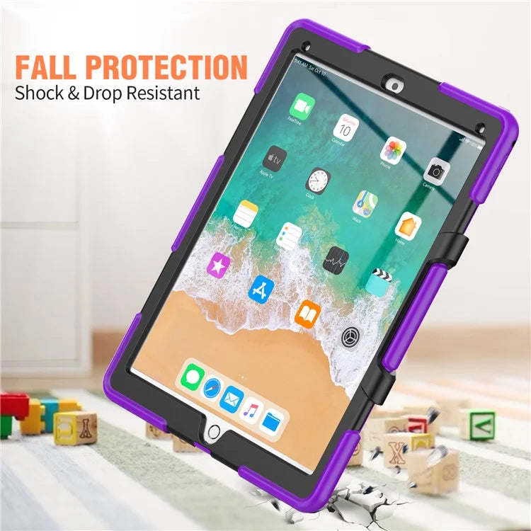 For iPad Pro 12.9 inch (2015) / (2017) Case PC + Silicone Tablet Kickstand Cover with PET Screen Protector