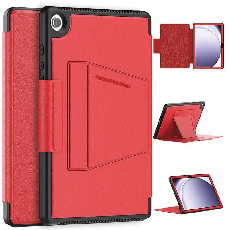 For Samsung Galaxy Tab A9+ SM-X210 / X216 / X218 Kickstand Case Card Slot Tablet Leather Cover