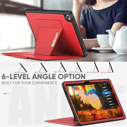 For Samsung Galaxy Tab A9+ SM-X210 / X216 / X218 Kickstand Case Card Slot Tablet Leather Cover
