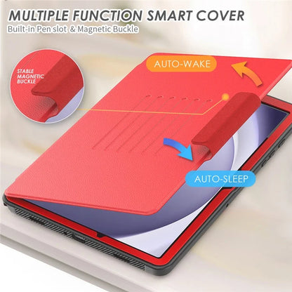 For Samsung Galaxy Tab A9+ SM-X210 / X216 / X218 Kickstand Case Card Slot Tablet Leather Cover