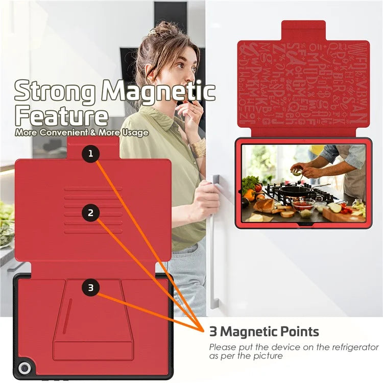 For Samsung Galaxy Tab A9+ SM-X210 / X216 / X218 Kickstand Case Card Slot Tablet Leather Cover