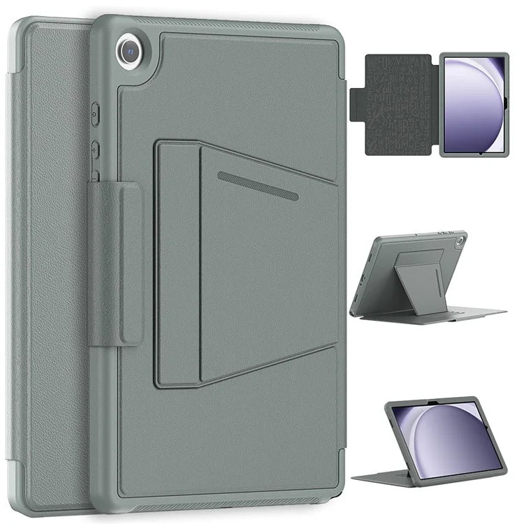 For Samsung Galaxy Tab A9+ SM-X210 / X216 / X218 Kickstand Case Card Slot Tablet Leather Cover