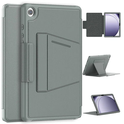 For Samsung Galaxy Tab A9+ SM-X210 / X216 / X218 Kickstand Case Card Slot Tablet Leather Cover