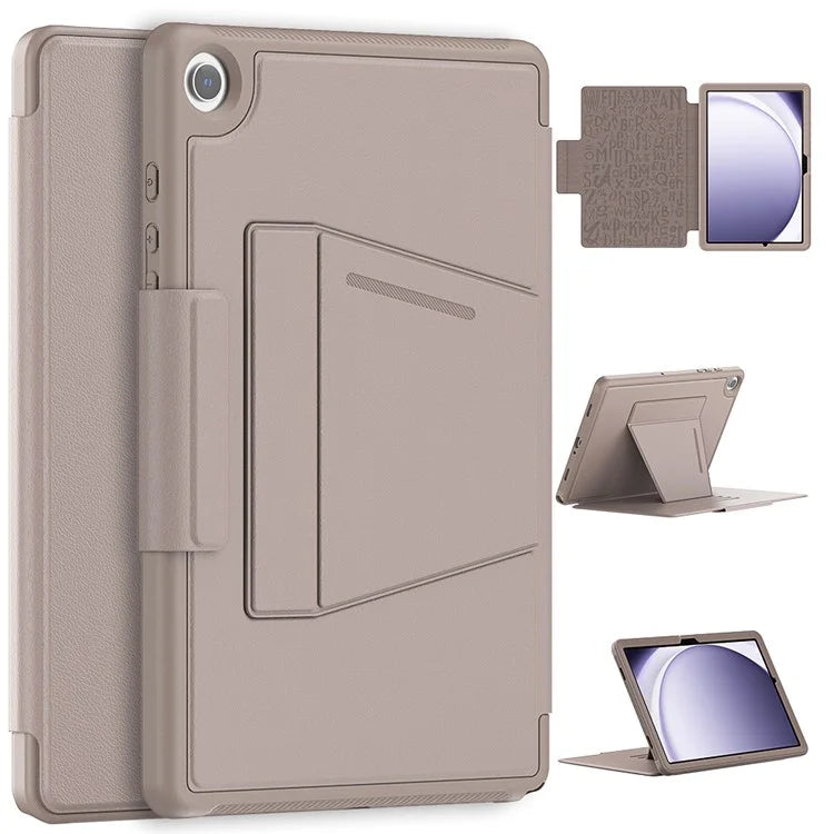 For Samsung Galaxy Tab A9+ SM-X210 / X216 / X218 Kickstand Case Card Slot Tablet Leather Cover
