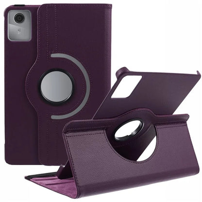 For Lenovo Tab M11 / Xiaoxin Pad 11 2024 Leather Case Rotating Stand Tablet Cover