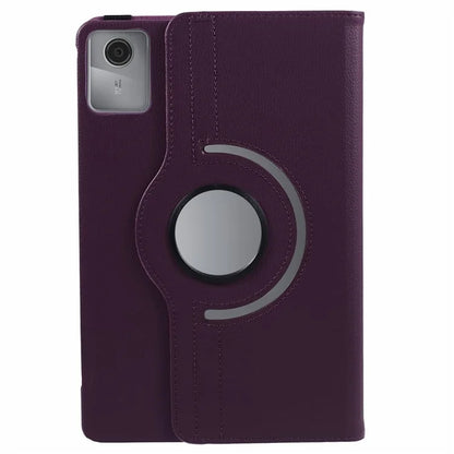 For Lenovo Tab M11 / Xiaoxin Pad 11 2024 Leather Case Rotating Stand Tablet Cover