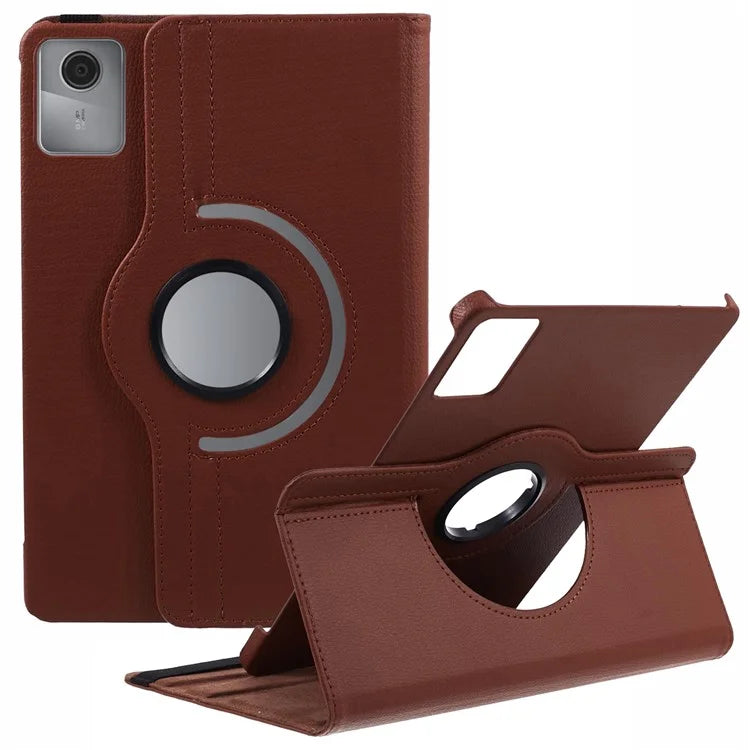 For Lenovo Tab M11 / Xiaoxin Pad 11 2024 Leather Case Rotating Stand Tablet Cover