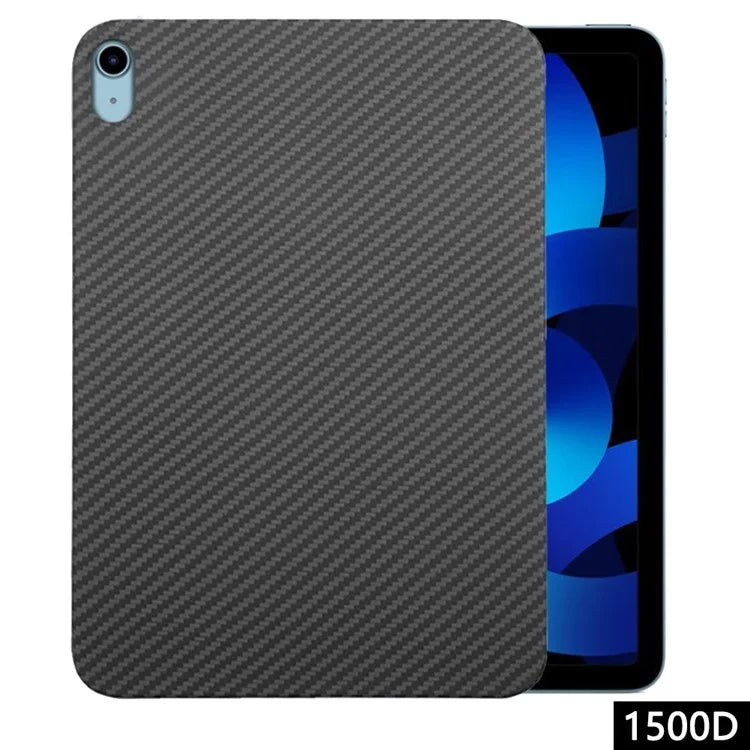 For iPad 10.9 (2022) Case 1500D Coarse Texture Aramid Fiber Anti-Drop Black Tablet Cover