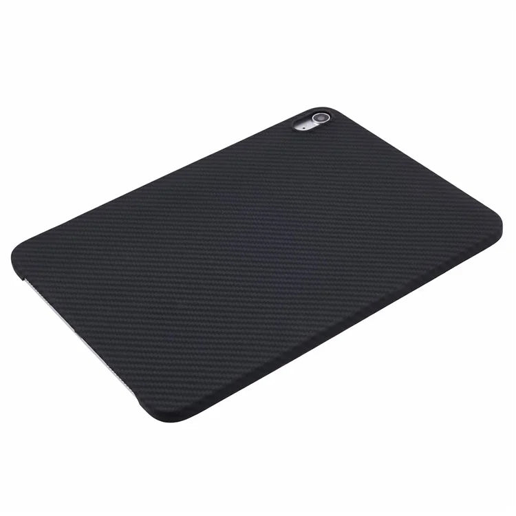 For iPad 10.9 (2022) Case 1500D Coarse Texture Aramid Fiber Anti-Drop Black Tablet Cover