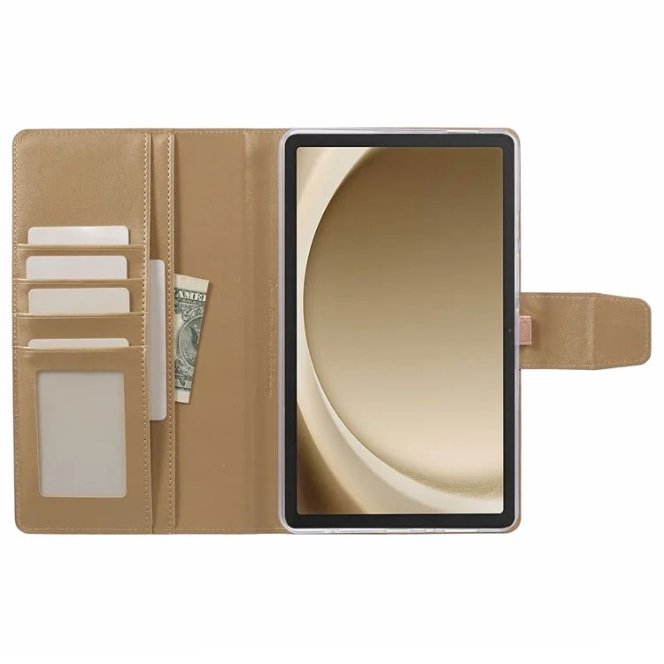 HANMAN Mill Series for Samsung Galaxy Tab A9+ Leather Case Folio Flip Tablet Wallet Cover