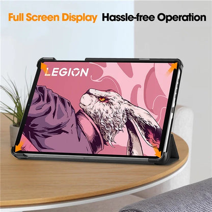 For Lenovo Legion Y700 (2023) Tri-fold Stand Leather Case Tablet Cover