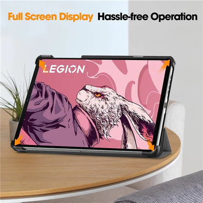 For Lenovo Legion Y700 (2023) Tri-fold Stand Leather Case Tablet Cover
