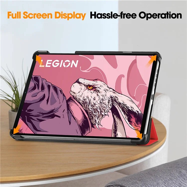 For Lenovo Legion Y700 (2023) Tri-fold Stand Leather Case Tablet Cover