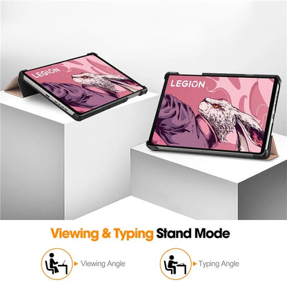 For Lenovo Legion Y700 (2023) Tri-fold Stand Leather Case Tablet Cover