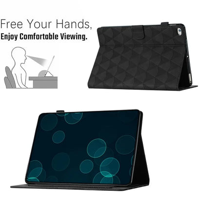 For iPad Air (2013) / Air 2 / iPad 9.7-inch (2017) / (2018) Case Stitching Tablet Cover Card Holder